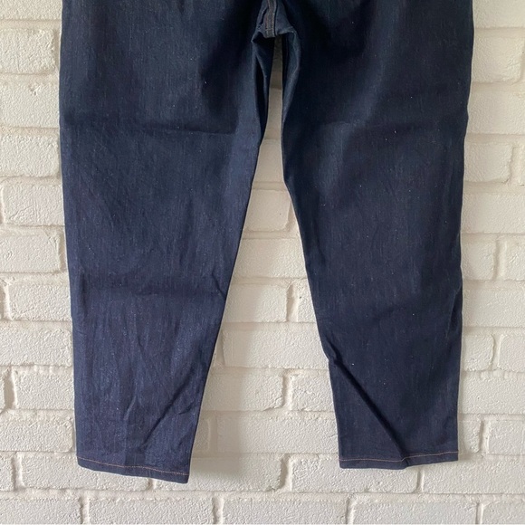 Eileen Fisher Jeans Slim Straight Blue Dark Wash Organic Cotton Blend Size 18 - Picture 6 of 9